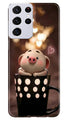 Cute Bunny Case for Samsung Galaxy S21 Ultra (Design No. 213)