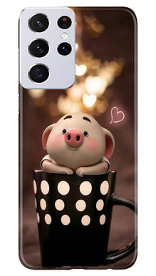 Cute Bunny Mobile Back Case for Samsung Galaxy S21 Ultra (Design - 213)