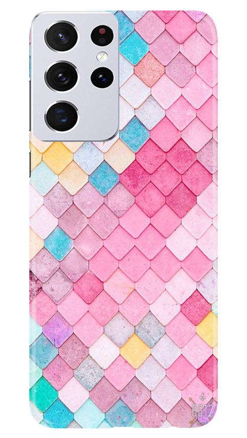 Pink Pattern Case for Samsung Galaxy S21 Ultra (Design No. 215)