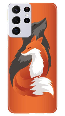 Wolf  Mobile Back Case for Samsung Galaxy S21 Ultra (Design - 224)
