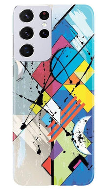 Modern Art Mobile Back Case for Samsung Galaxy S21 Ultra (Design - 235)