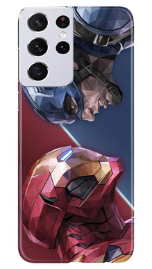 Ironman Captain America Mobile Back Case for Samsung Galaxy S21 Ultra (Design - 245)
