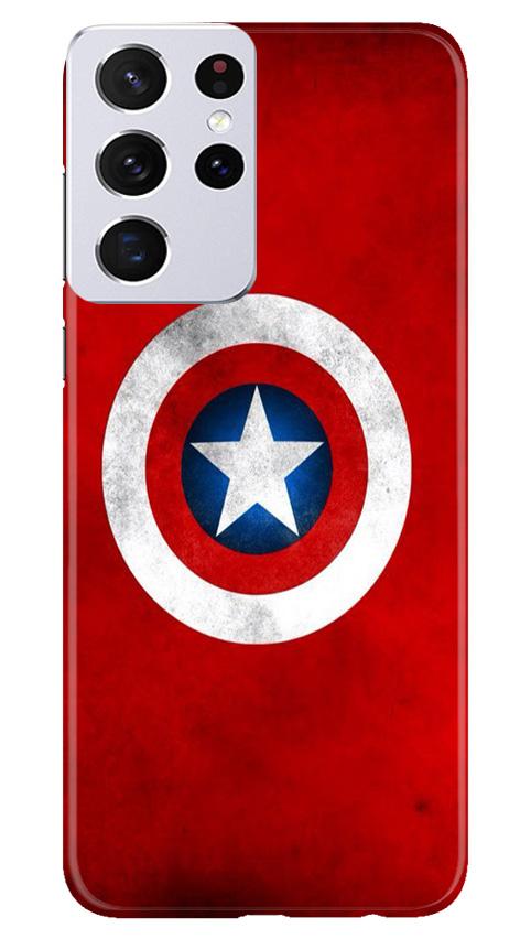 Captain America Case for Samsung Galaxy S21 Ultra (Design No. 249)