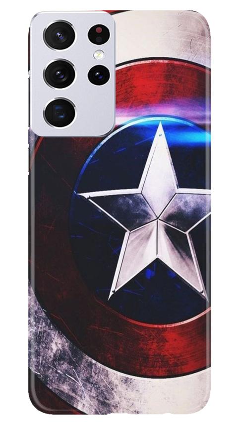 Captain America Shield Case for Samsung Galaxy S21 Ultra (Design No. 250)