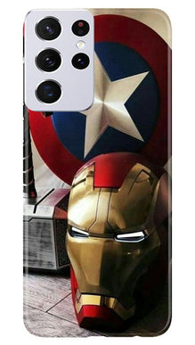Ironman Captain America Mobile Back Case for Samsung Galaxy S21 Ultra (Design - 254)