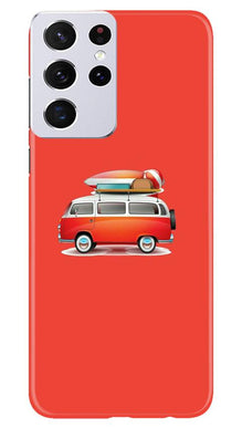 Travel Bus Mobile Back Case for Samsung Galaxy S21 Ultra (Design - 258)