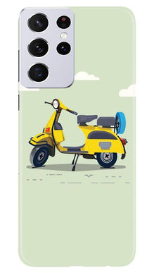 Vintage Scooter Mobile Back Case for Samsung Galaxy S21 Ultra (Design - 260)