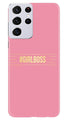 Girl Boss Pink Case for Samsung Galaxy S21 Ultra (Design No. 263)