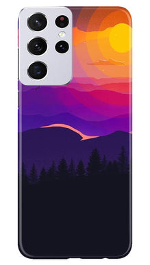 Sun Set Mobile Back Case for Samsung Galaxy S21 Ultra (Design - 279)