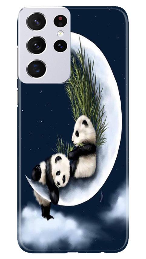 Panda Moon Mobile Back Case for Samsung Galaxy S21 Ultra (Design - 318)