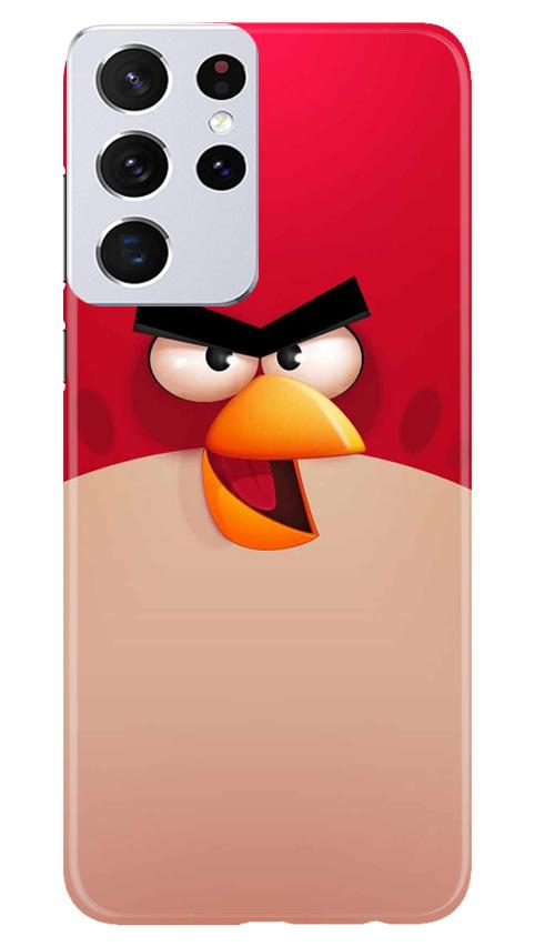 Angry Bird Red Mobile Back Case for Samsung Galaxy S21 Ultra (Design - 325)