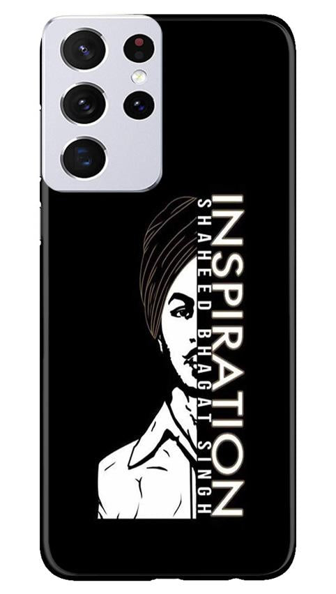 Bhagat Singh Mobile Back Case for Samsung Galaxy S21 Ultra (Design - 329)