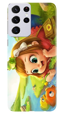 Baby Girl Mobile Back Case for Samsung Galaxy S21 Ultra (Design - 339)