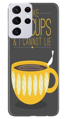 Big Cups Coffee Mobile Back Case for Samsung Galaxy S21 Ultra (Design - 352)