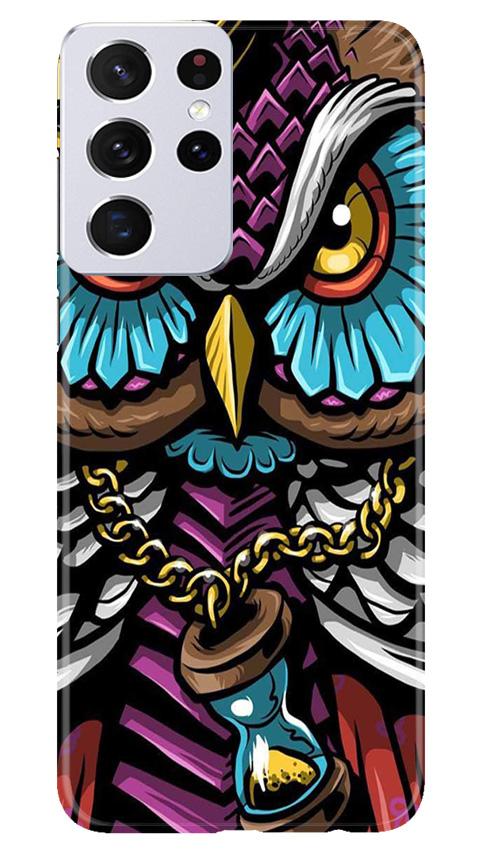 Owl Mobile Back Case for Samsung Galaxy S21 Ultra (Design - 359)