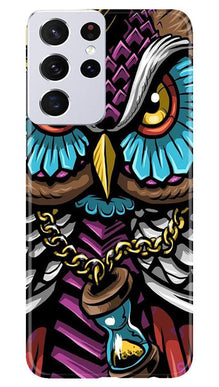Owl Mobile Back Case for Samsung Galaxy S21 Ultra (Design - 359)