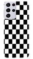 Black White Boxes Mobile Back Case for Samsung Galaxy S21 Ultra (Design - 372)