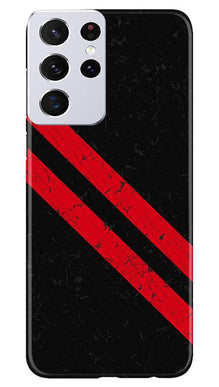 Black Red Pattern Mobile Back Case for Samsung Galaxy S21 Ultra (Design - 373)