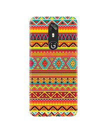 Zigzag line pattern Mobile Back Case for Gionee A1 (Design - 4)