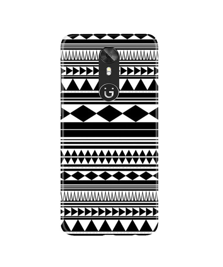 Black white Pattern Case for Gionee A1