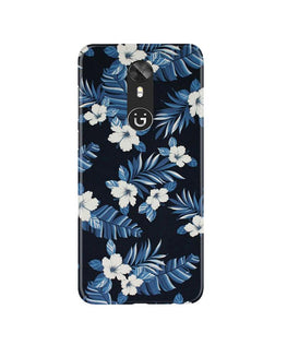 White flowers Blue Background2 Case for Gionee A1