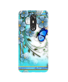 Blue Butterfly Mobile Back Case for Gionee A1 (Design - 21)