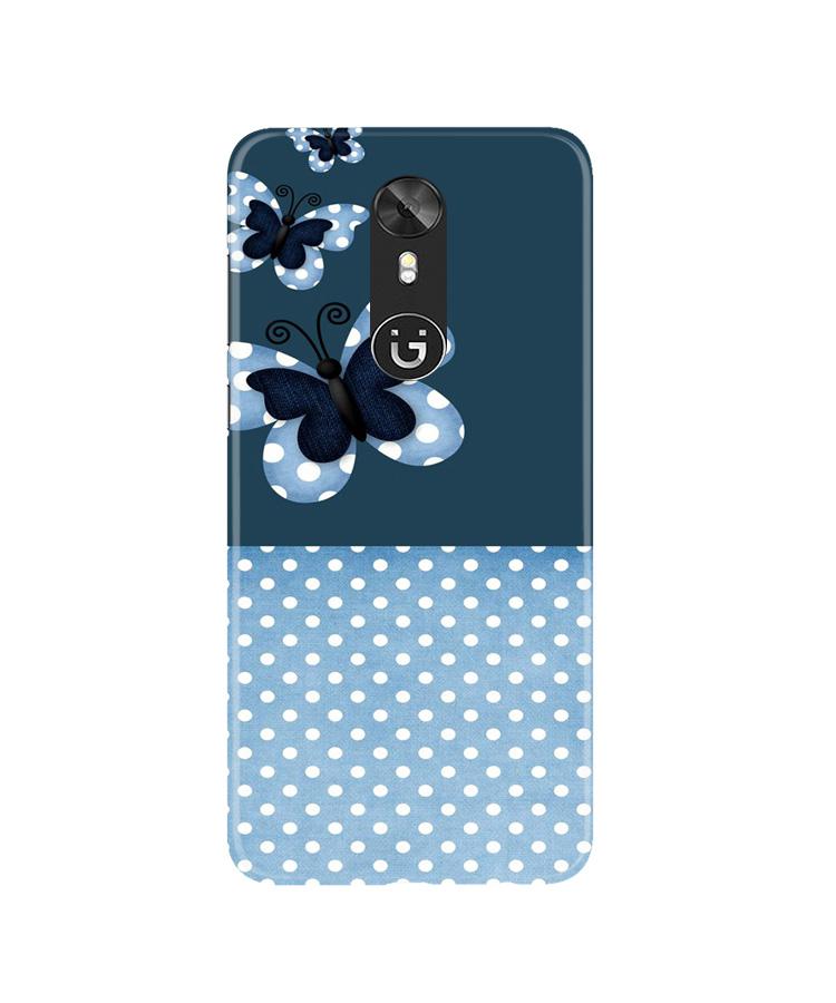 White dots Butterfly Case for Gionee A1