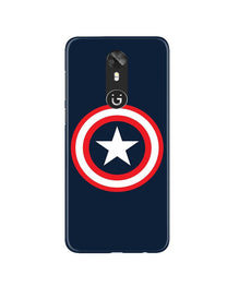 Captain America Mobile Back Case for Gionee A1 (Design - 42)