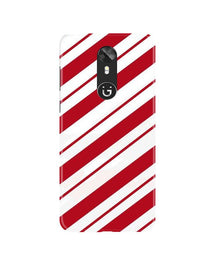 Red White Mobile Back Case for Gionee A1 (Design - 44)