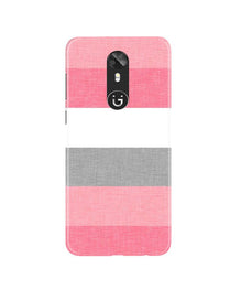 Pink white pattern Mobile Back Case for Gionee A1 (Design - 55)