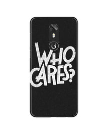 Who Cares Mobile Back Case for Gionee A1 (Design - 94)