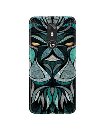 Lion Mobile Back Case for Gionee A1 (Design - 97)