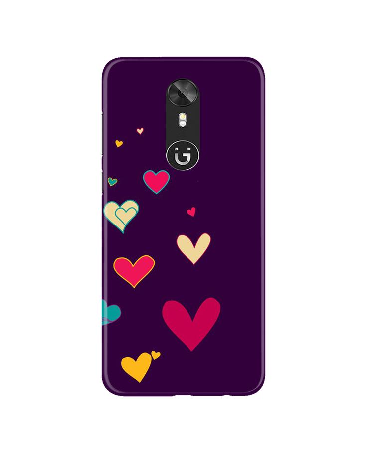 Purple Background Case for Gionee A1(Design - 107)