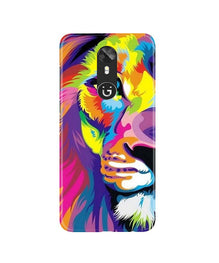 Colorful Lion Mobile Back Case for Gionee A1  (Design - 110)
