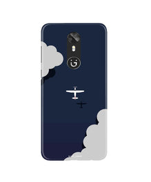 Clouds Plane Mobile Back Case for Gionee A1 (Design - 196)
