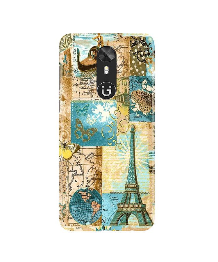 Travel Eiffel Tower Case for Gionee A1 (Design No. 206)