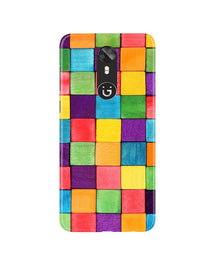 Colorful Square Mobile Back Case for Gionee A1 (Design - 218)