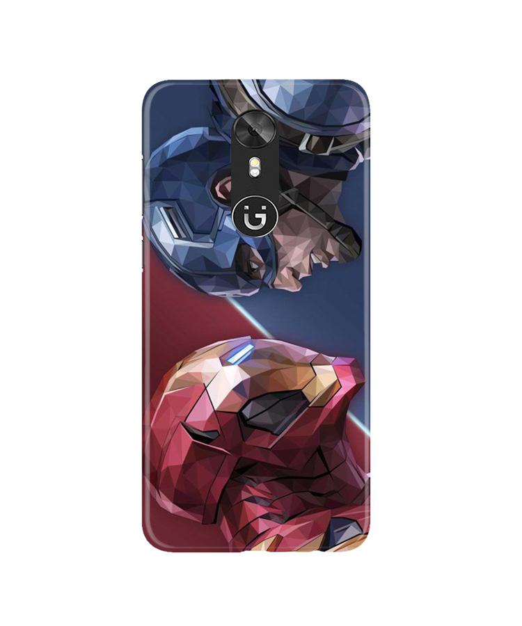 Ironman Captain America Case for Gionee A1 (Design No. 245)