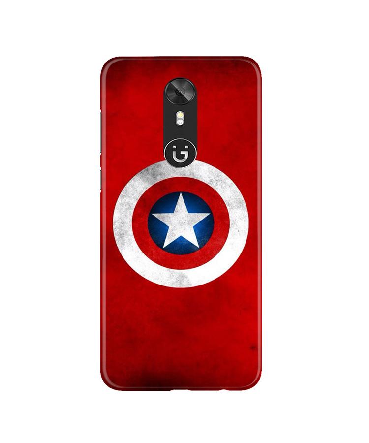 Captain America Case for Gionee A1 (Design No. 249)