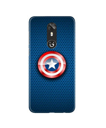 Captain America Shield Mobile Back Case for Gionee A1 (Design - 253)