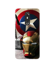 Ironman Captain America Mobile Back Case for Gionee A1 (Design - 254)