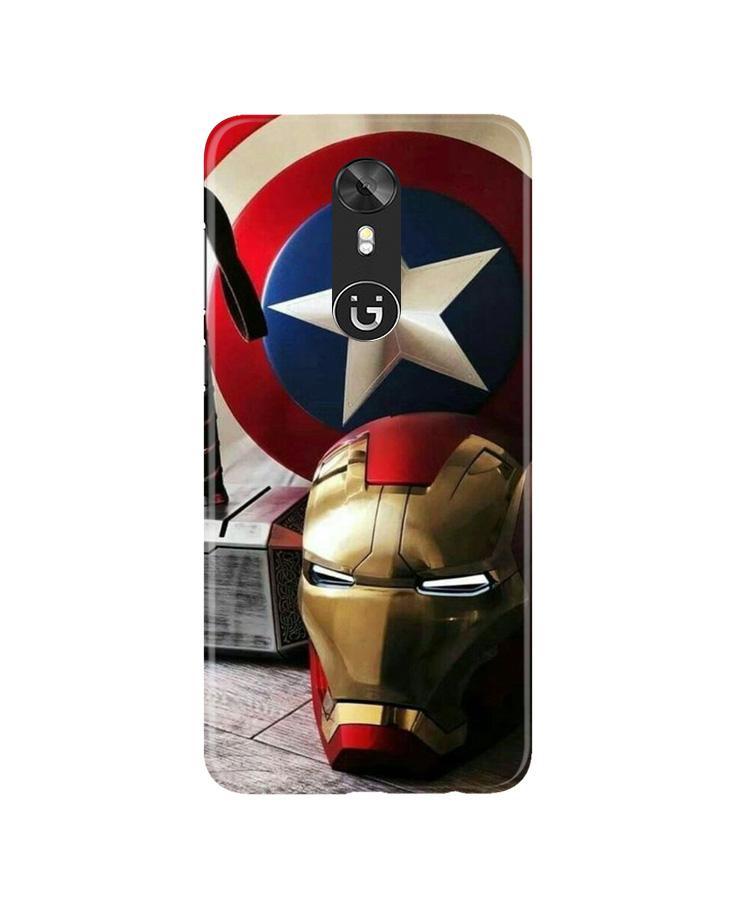 Ironman Captain America Case for Gionee A1 (Design No. 254)
