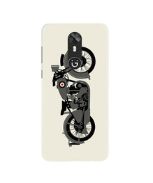 MotorCycle Mobile Back Case for Gionee A1 (Design - 259)