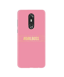 Girl Boss Pink Mobile Back Case for Gionee A1 (Design - 263)