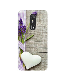 White Heart Mobile Back Case for Gionee A1 (Design - 298)