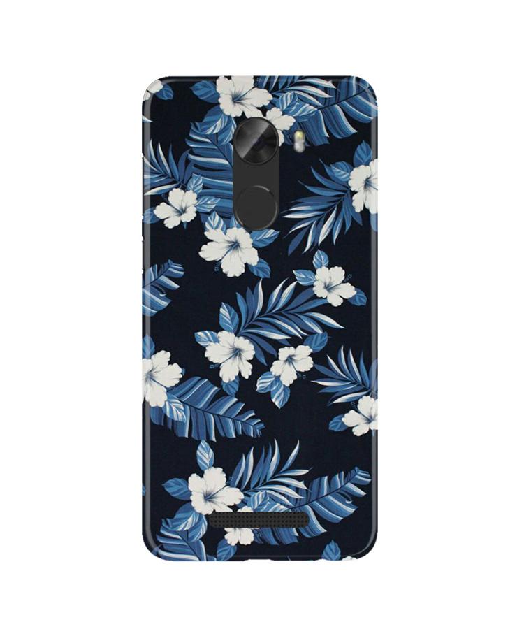 White flowers Blue Background2 Case for Gionee A1 Lite
