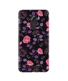 Rose Black Background Mobile Back Case for Gionee A1 Lite (Design - 27)