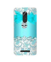 Shinny Blue Background Mobile Back Case for Gionee A1 Lite (Design - 32)
