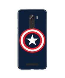 Captain America Mobile Back Case for Gionee A1 Lite (Design - 42)