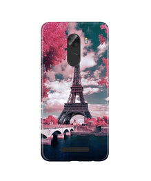 Eiffel Tower Mobile Back Case for Gionee A1 Lite  (Design - 101)